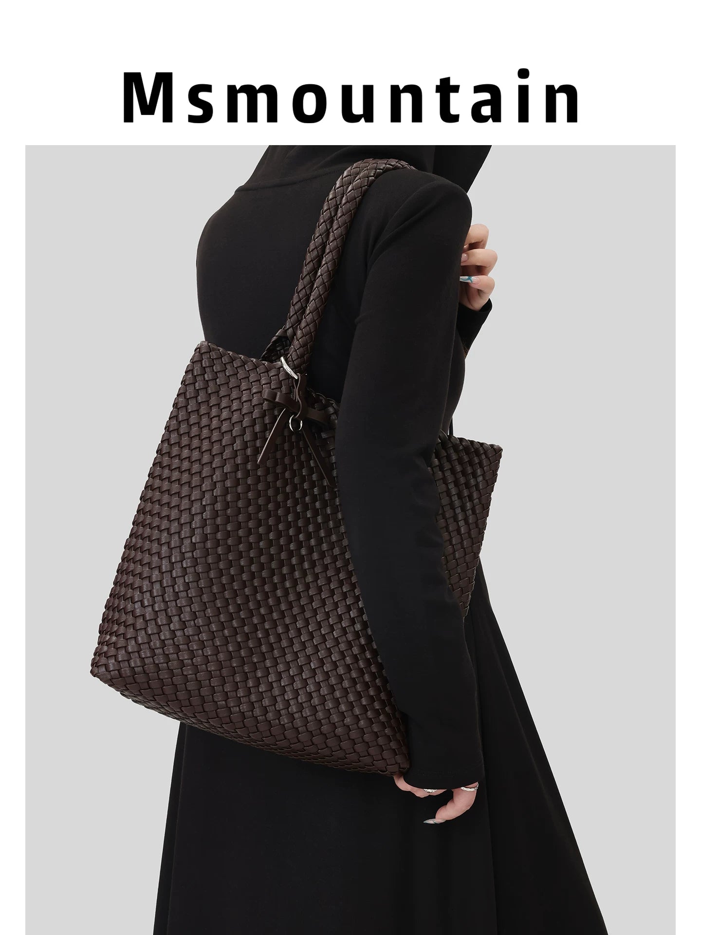 Msmountain Braided Large Capacity Shoulder Bag