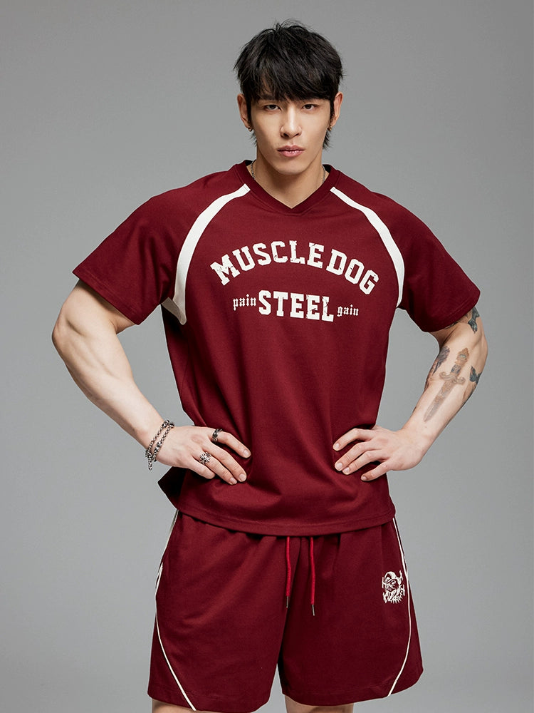 Muscle Dog Cool Quick-drying Baseball Tee