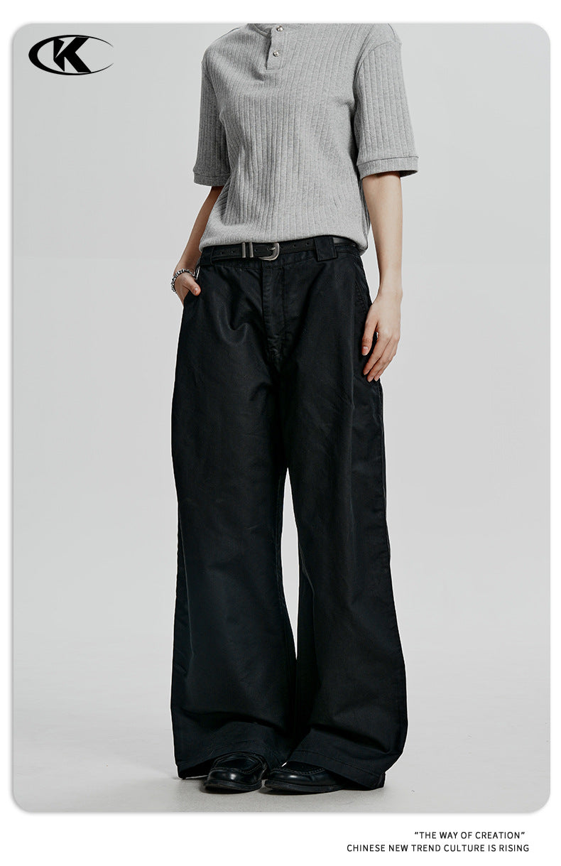 11KN 11 oz Cotton Pleated Cargo Pants