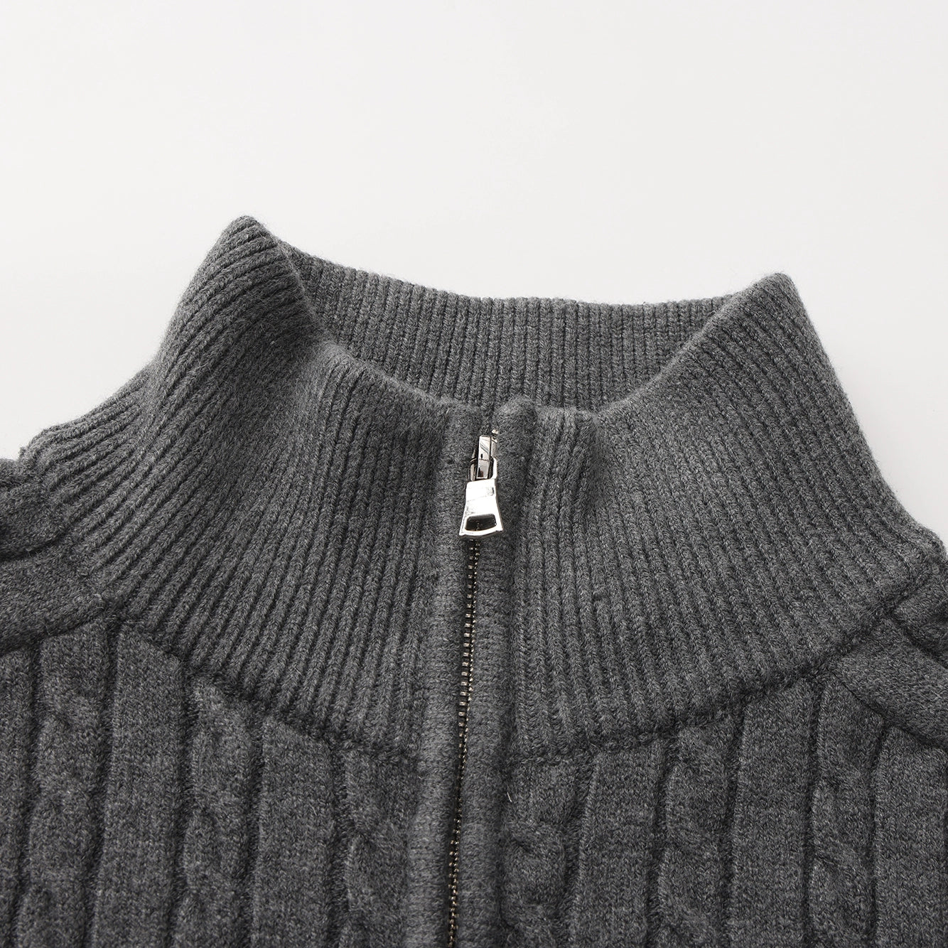 KNITRIOT Twisted Rope Twisted Turtleneck Simple Knitted Sweater