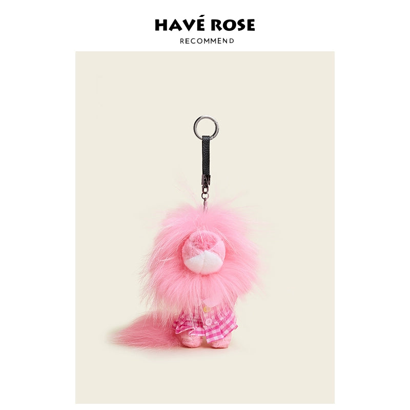 HAVEROSE Creative Plush Lion Doll Bag Pendant
