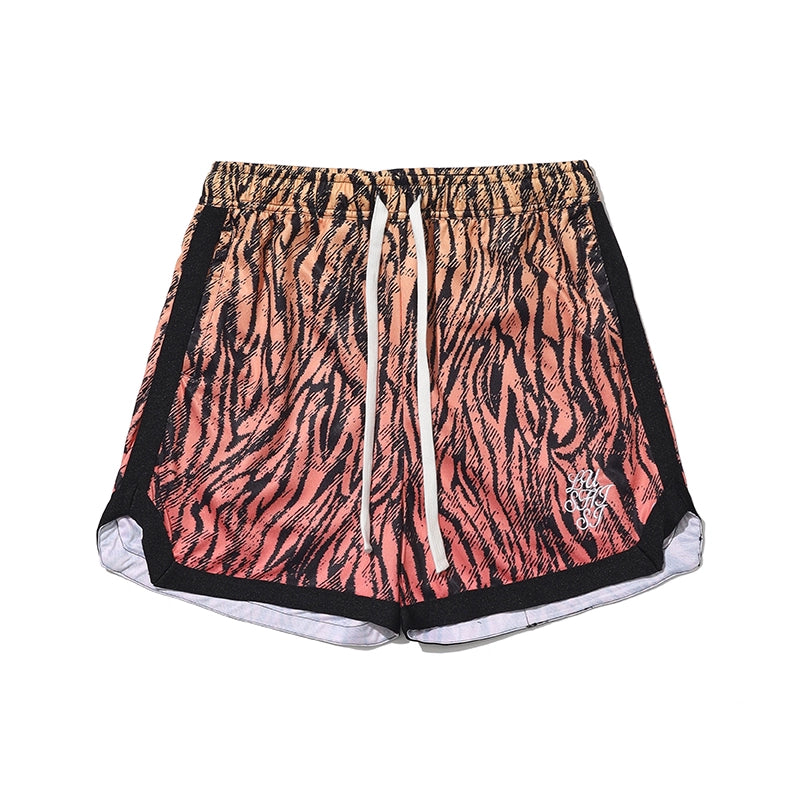 LUSHISI Zebra-pattern Quick-drying Five-point Shorts