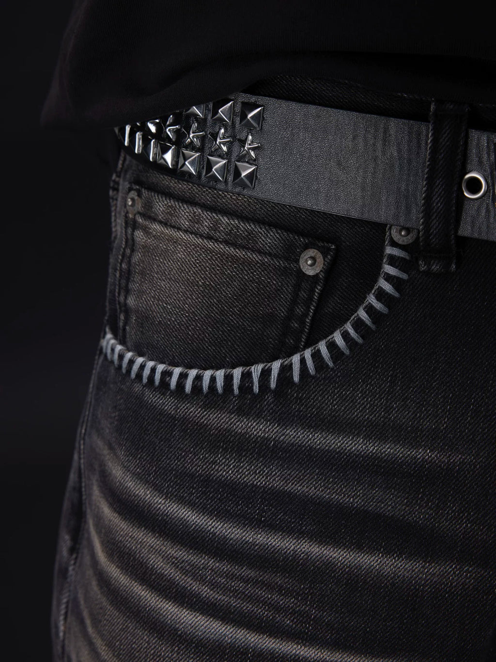 VOWPROGRESS Hand Stitch pocket Jeans
