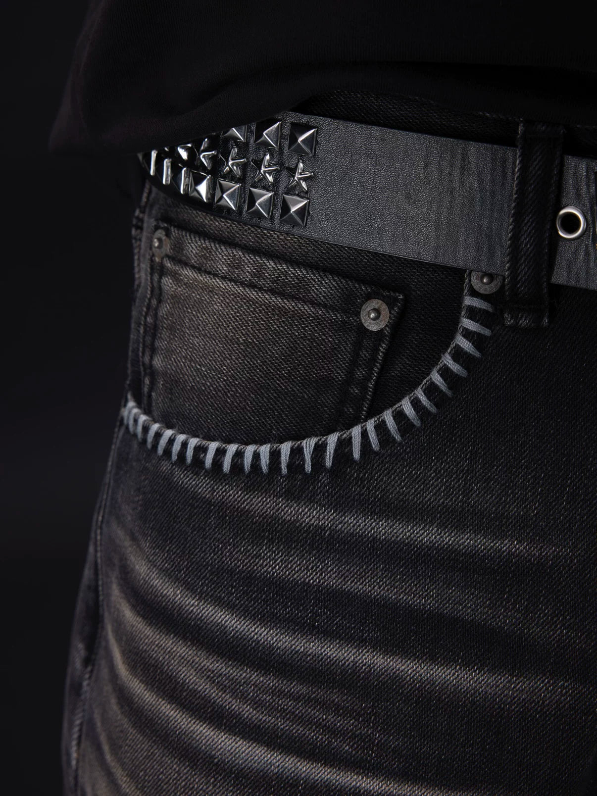 VOWPROGRESS Hand Stitch pocket Jeans