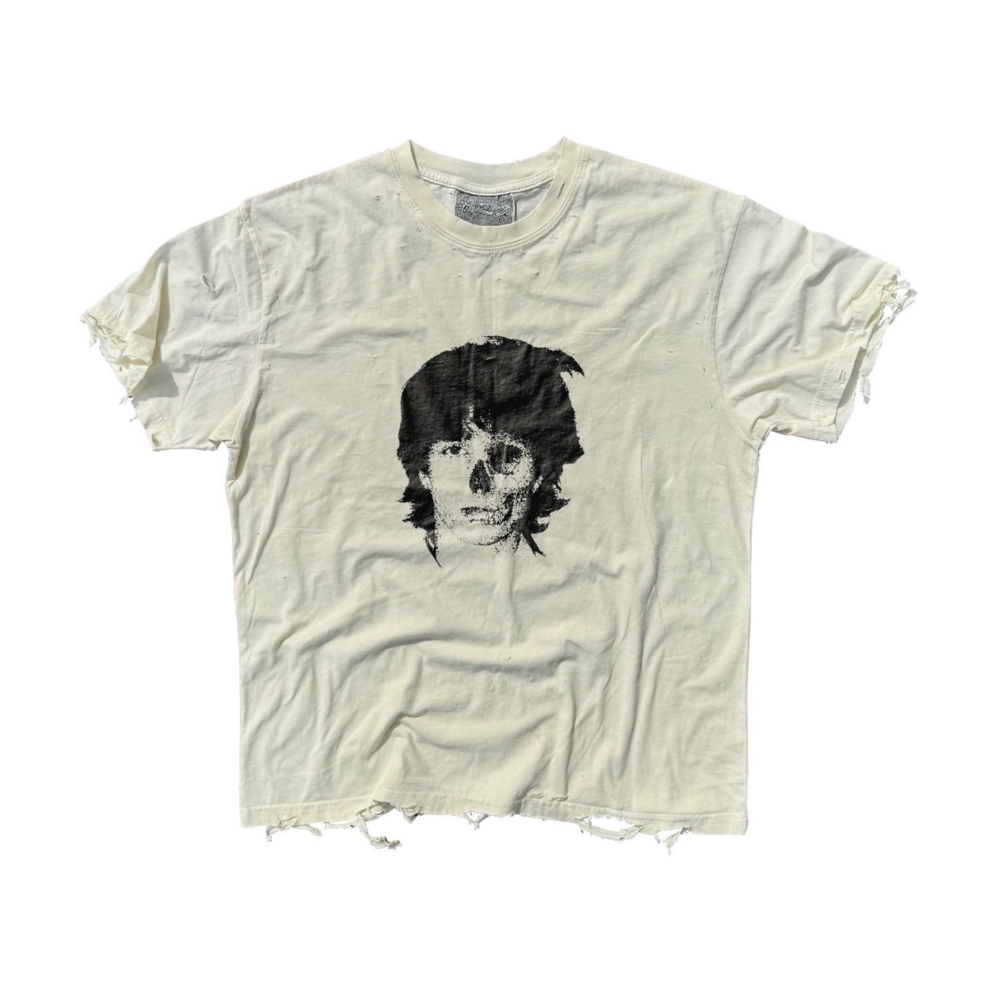 SHIBU Retro Personality Pixel Wind Round Neck Tee