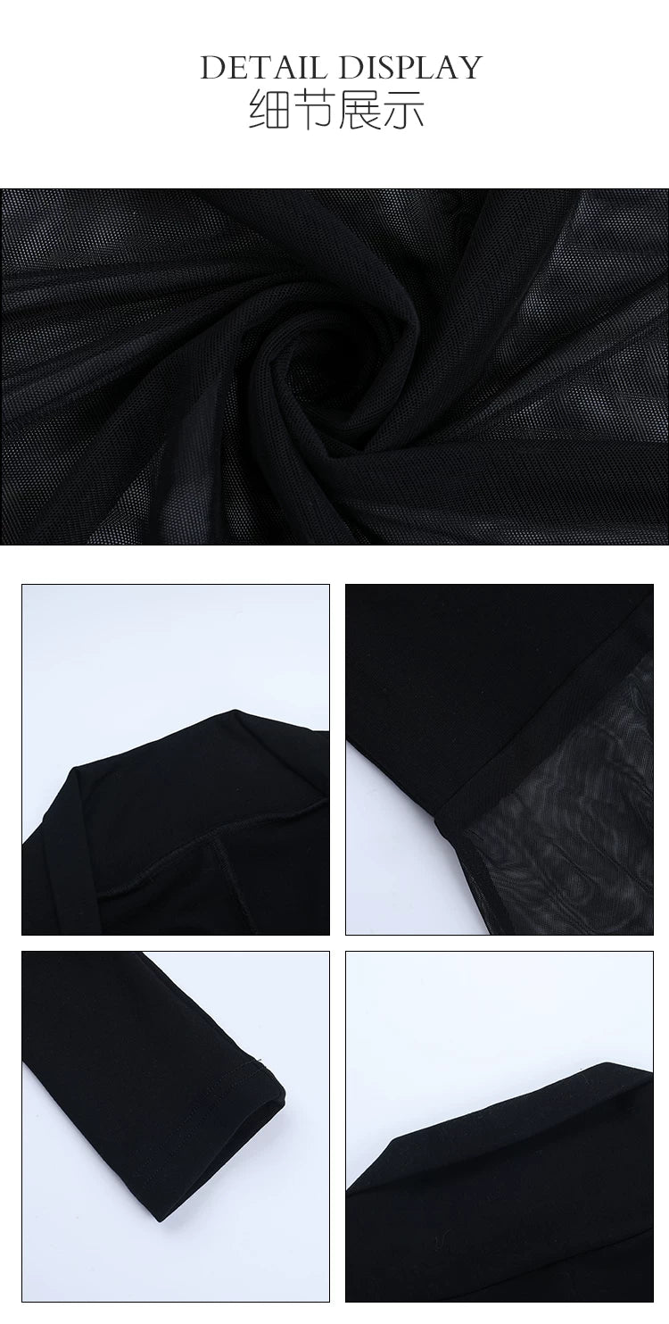 Instunning Mesh Stitching Dress