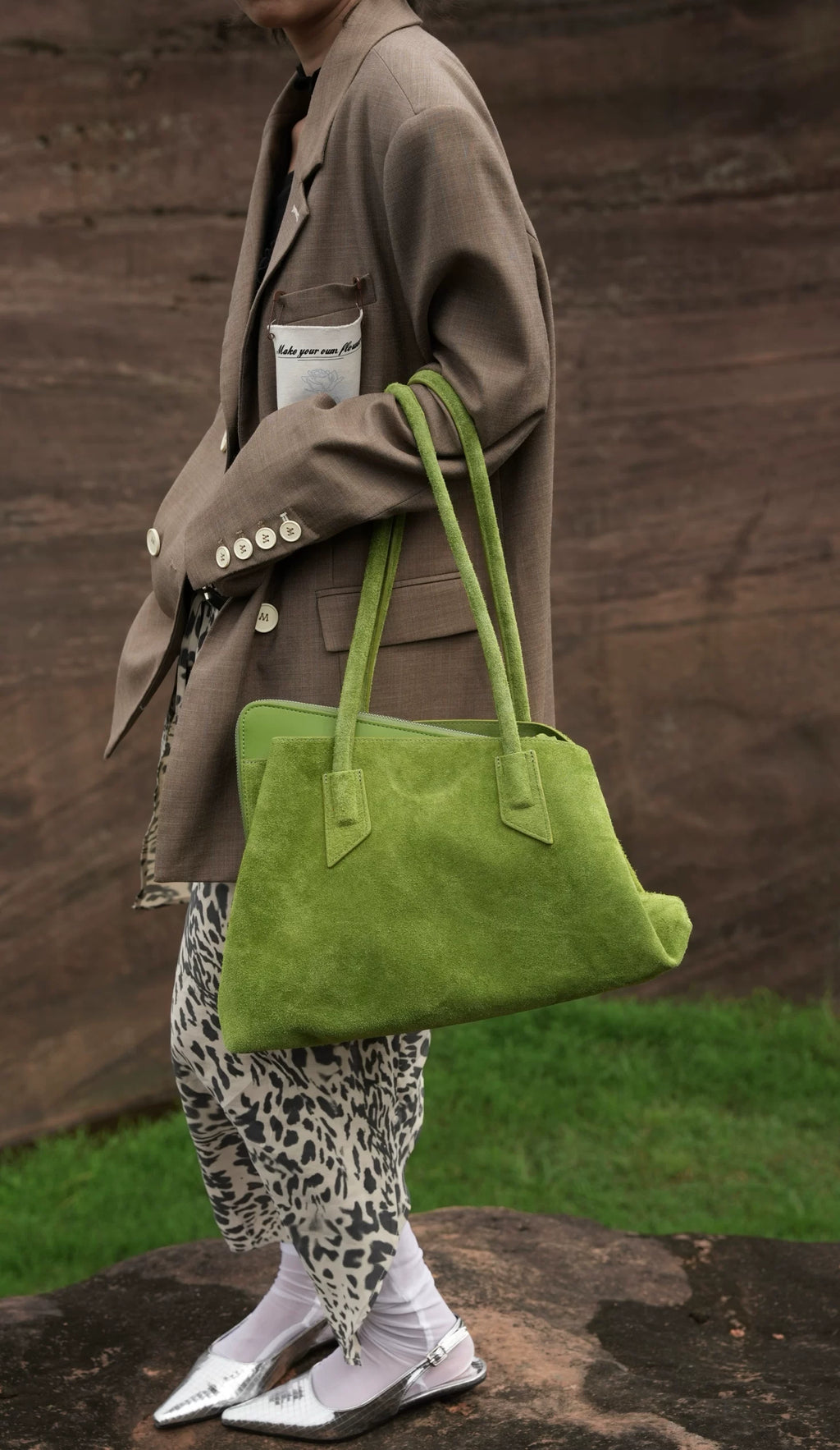 IUBALLET Large Capacity Leather Shoulder Bag