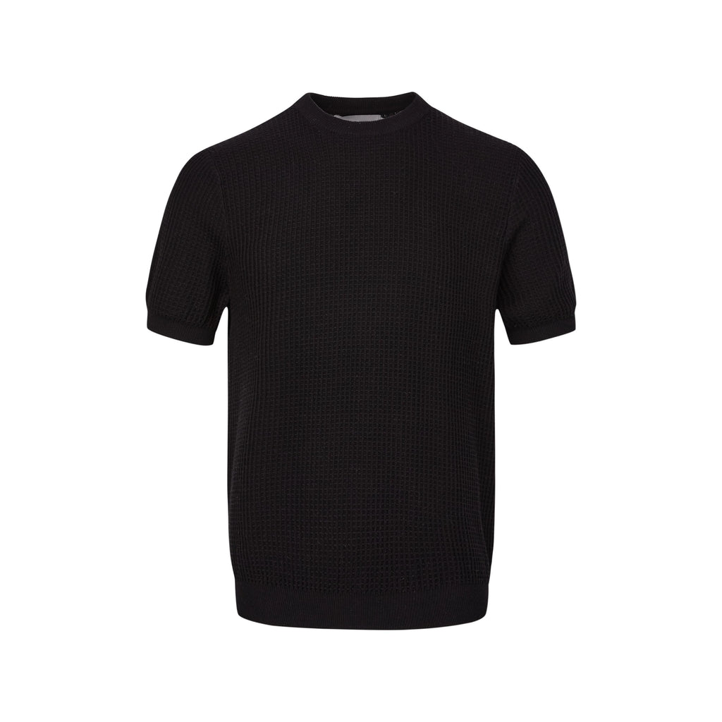 MADWITCH Simple Texture Waffle Knitting Tee