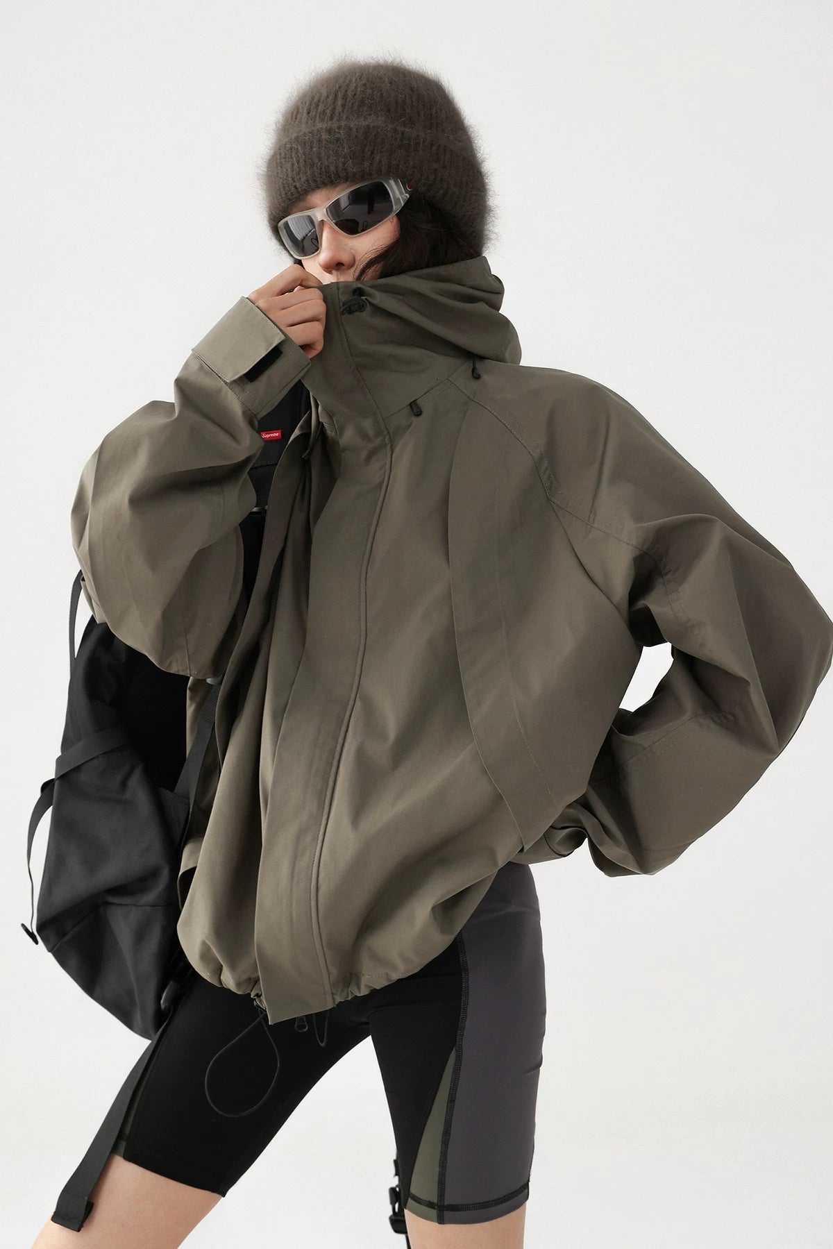 Acestudios Fleece Hooded Tooling Jacket