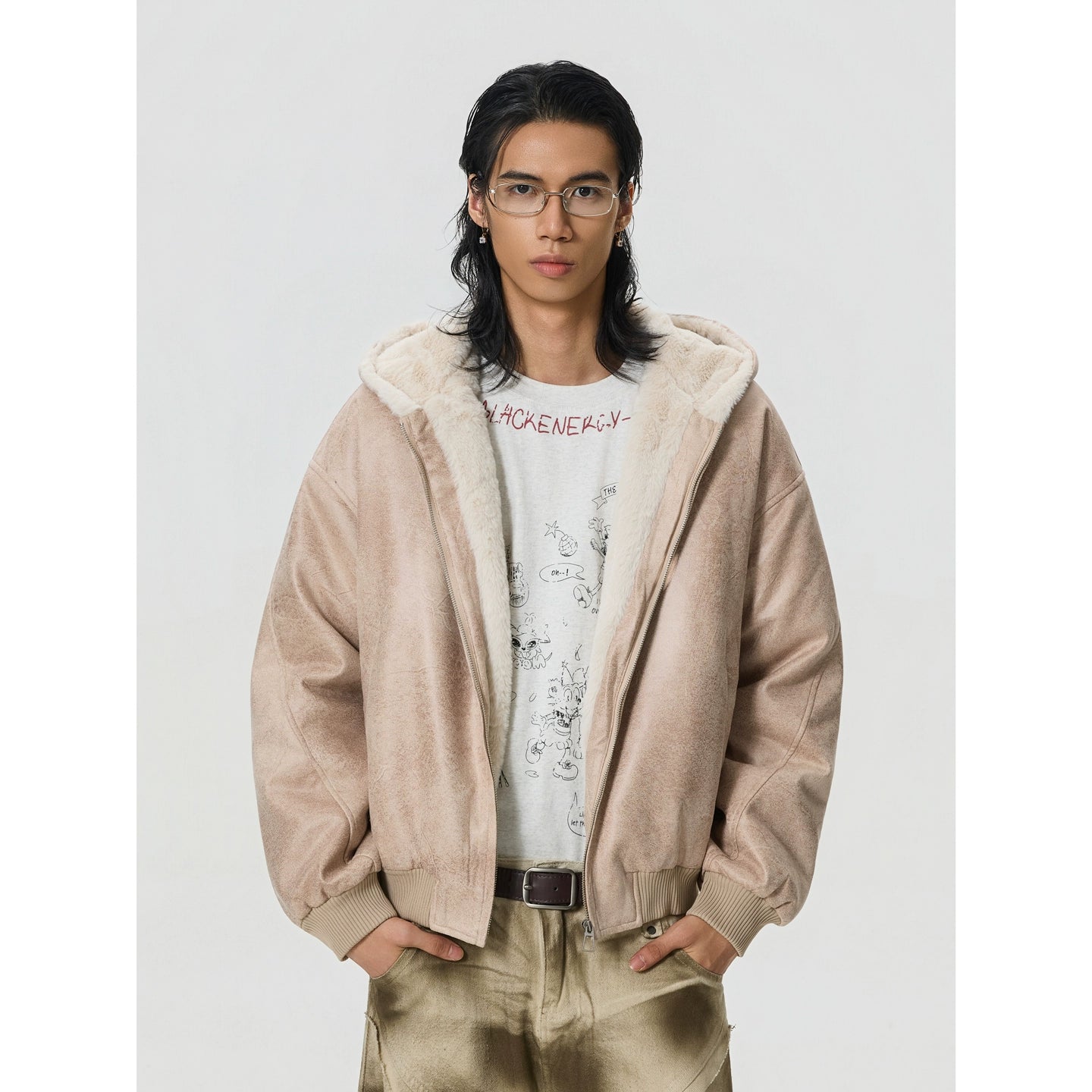 BTSG Imitation Mink Cotton Jacket