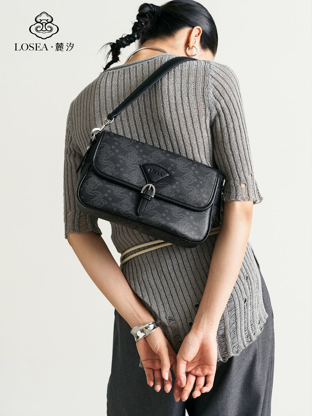 LOSEA Versatile New Chinese Small Square Bag