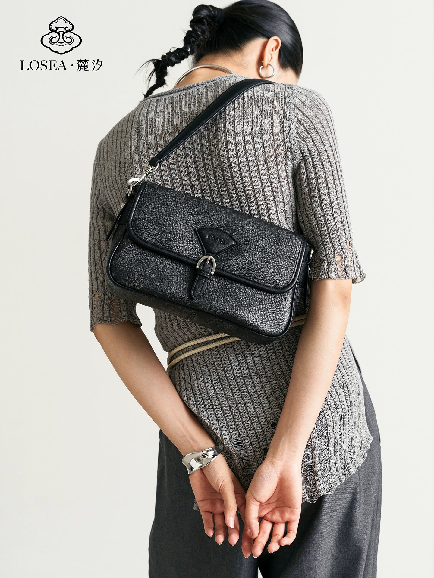 LOSEA Versatile New Chinese Small Square Bag