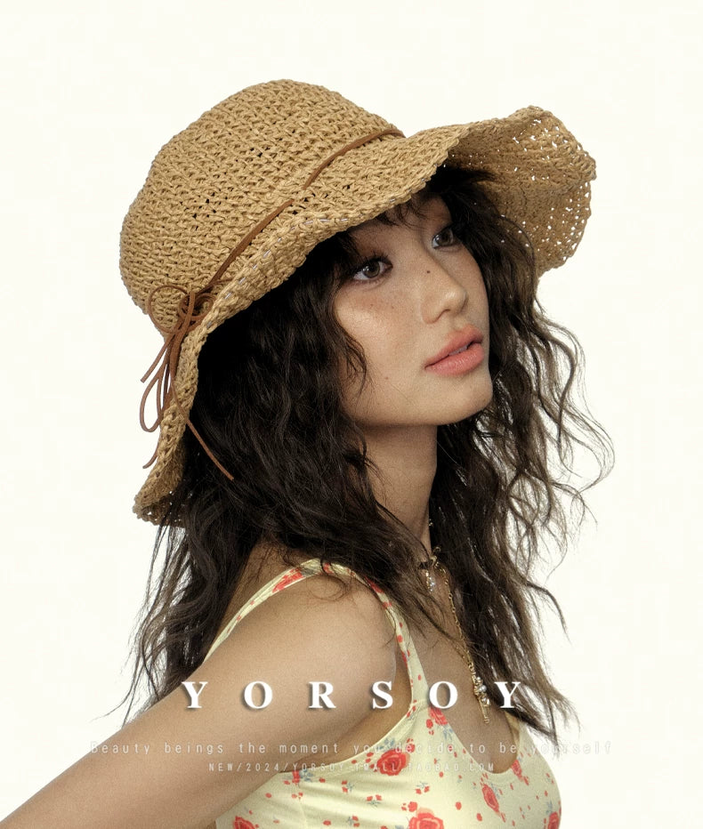 YORSOY Vintage Resort Beach Sun Hat