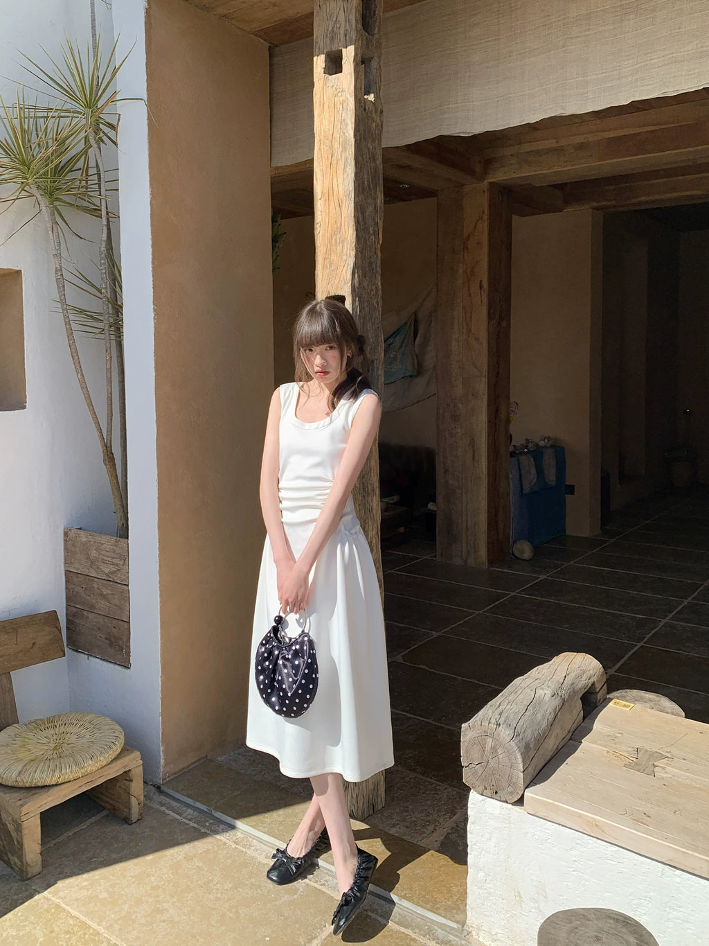KANO Pleated Deconstruction Tank Top Skirt