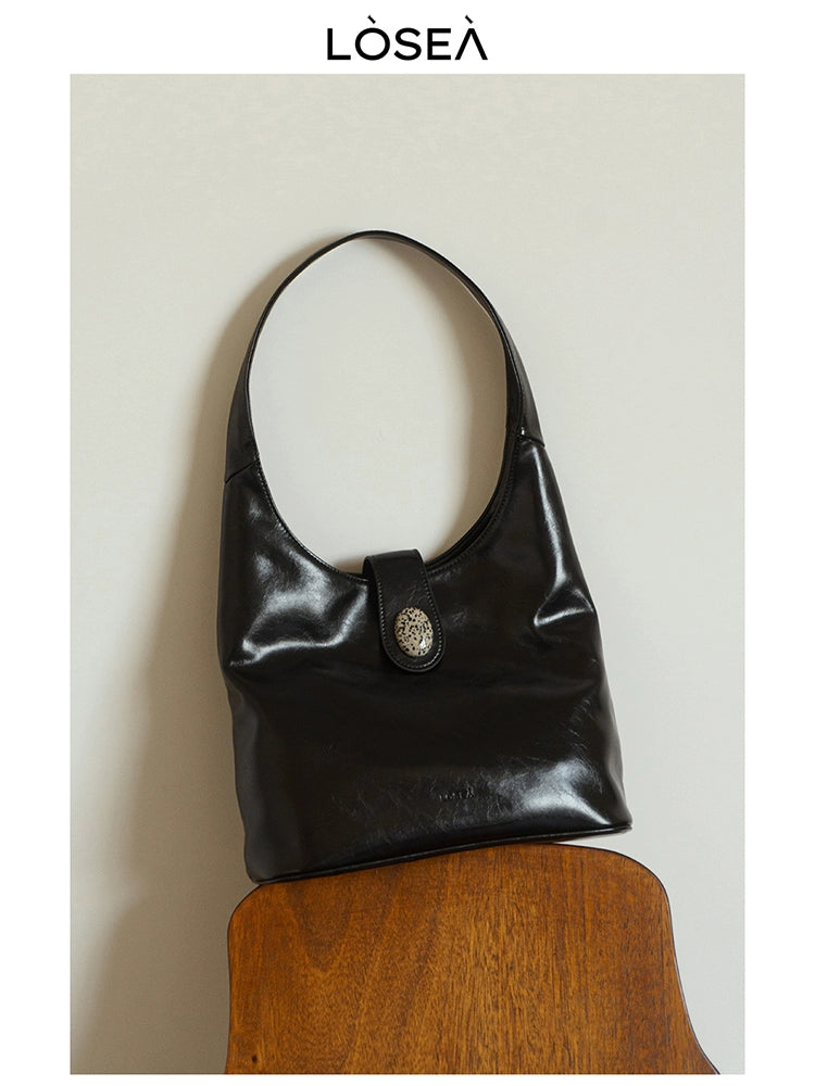 LOSEA Oriental Aesthetic Spotted Stone Tote Bag