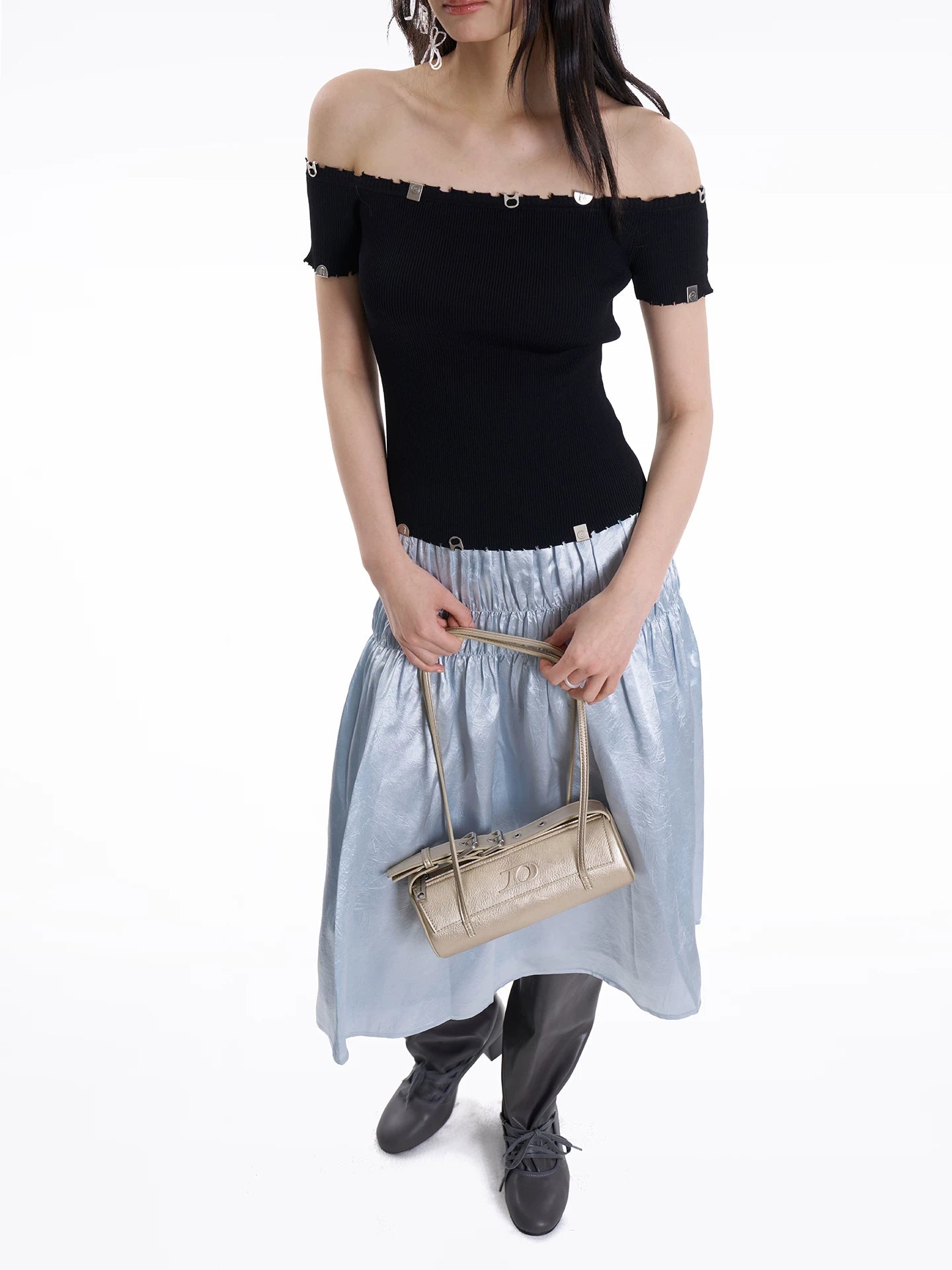 JANDRESS Belt Trim Shoulder Underarm Bag