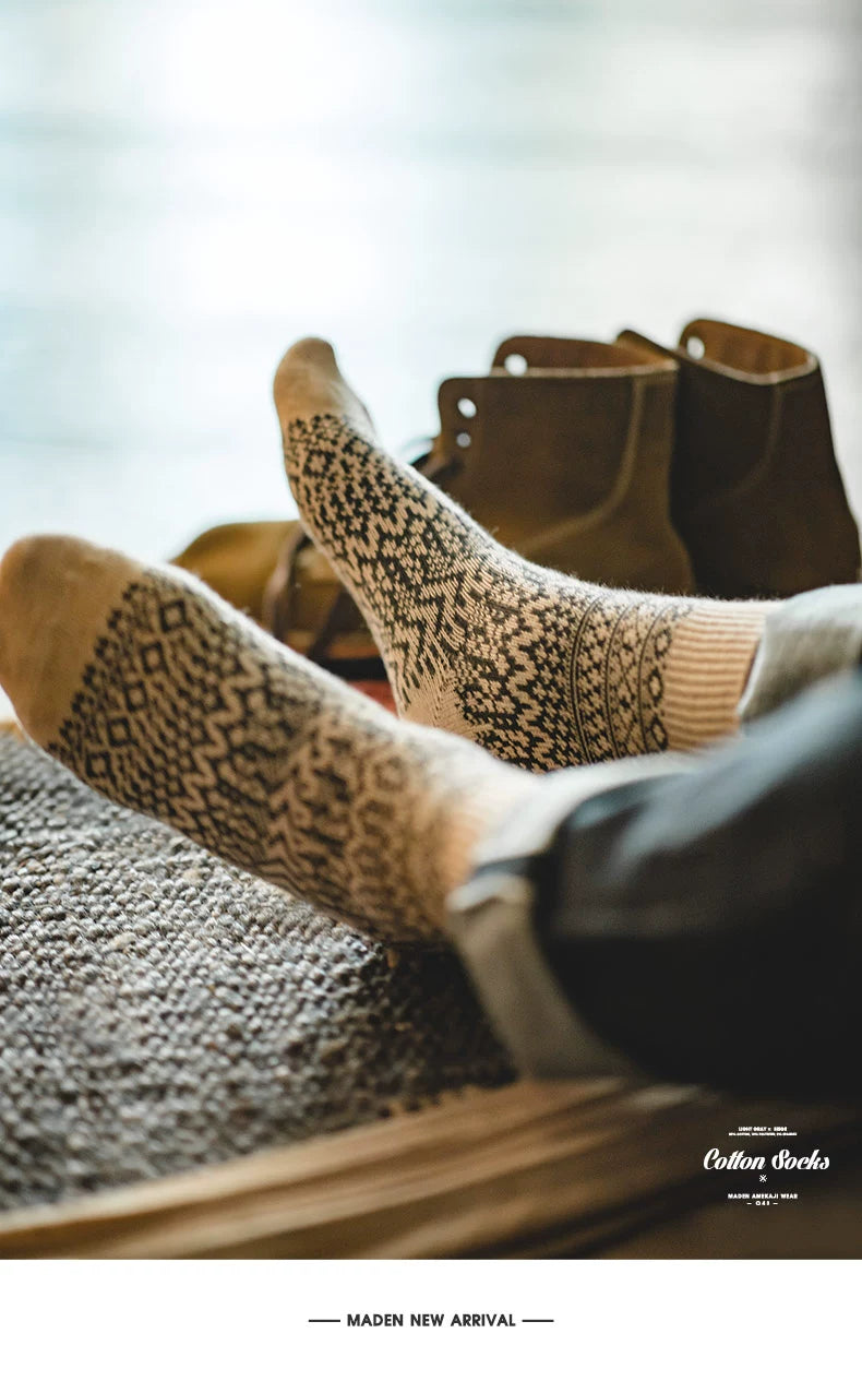 Maden Vintage Knitted Tube Socks