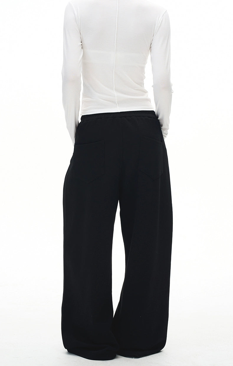MADWITCH Loose Versatile Double-pleated Casual Pants