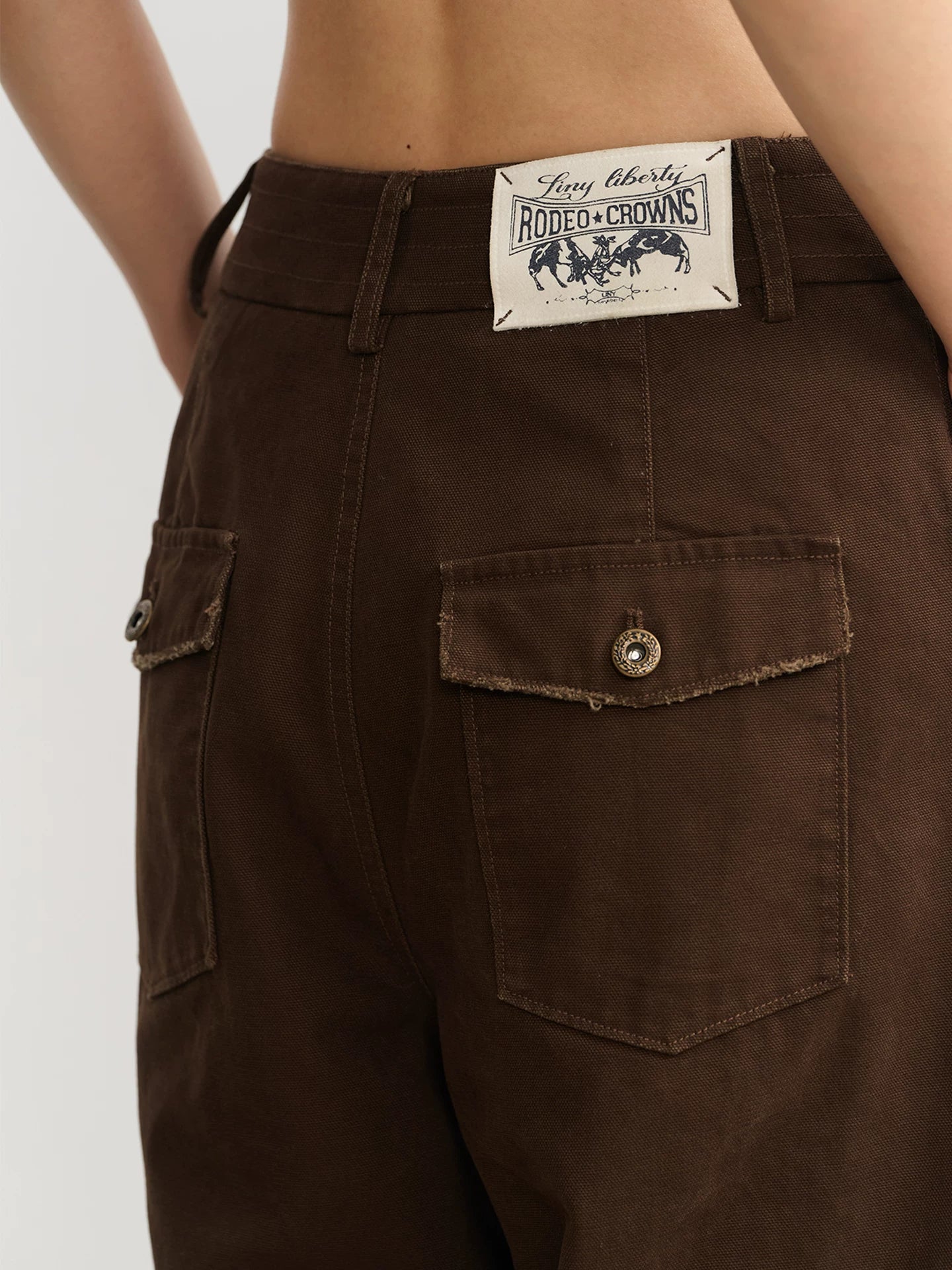 LINY LIBERTY Vintage Tooling Wide Leg Pants