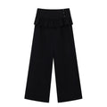 Ablueberry Fake Two-Piece Fart Curtain Straight Casual Pants