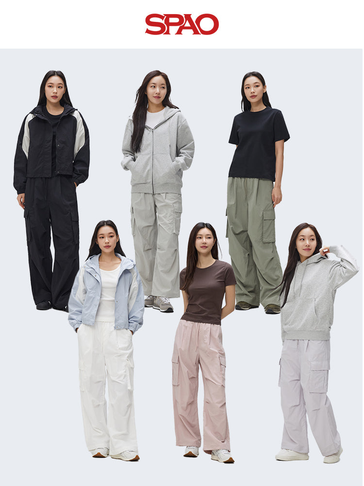 SPAO Korean Style Women's Commuting All-match Casual Trousers SPTCF23G03