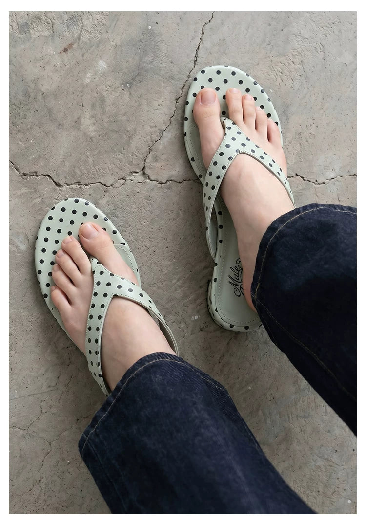 Donkey Polka Dots with Thick Heels