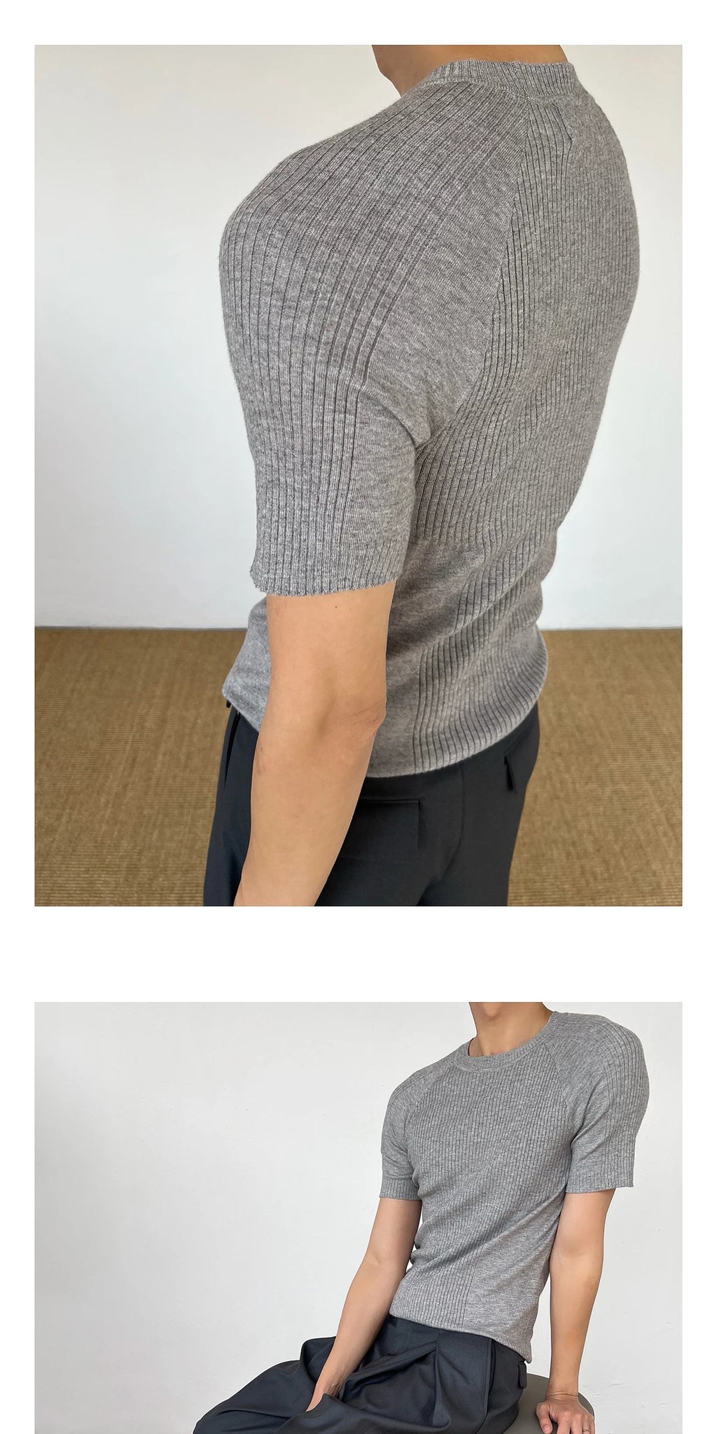 Chein Stretch Knitted Versatile Tee