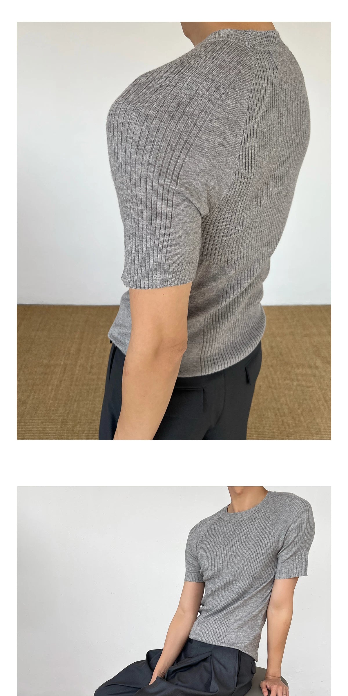 Chein Stretch Knitted Versatile Tee
