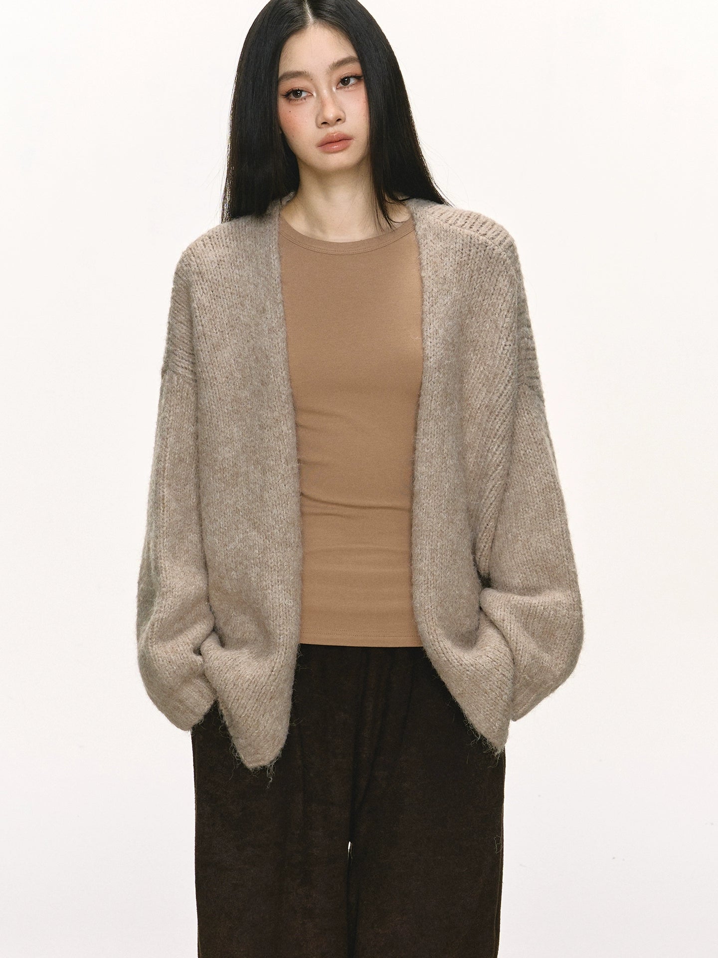 Anna Aneae Slack Lazy Loose Sweater Jacket