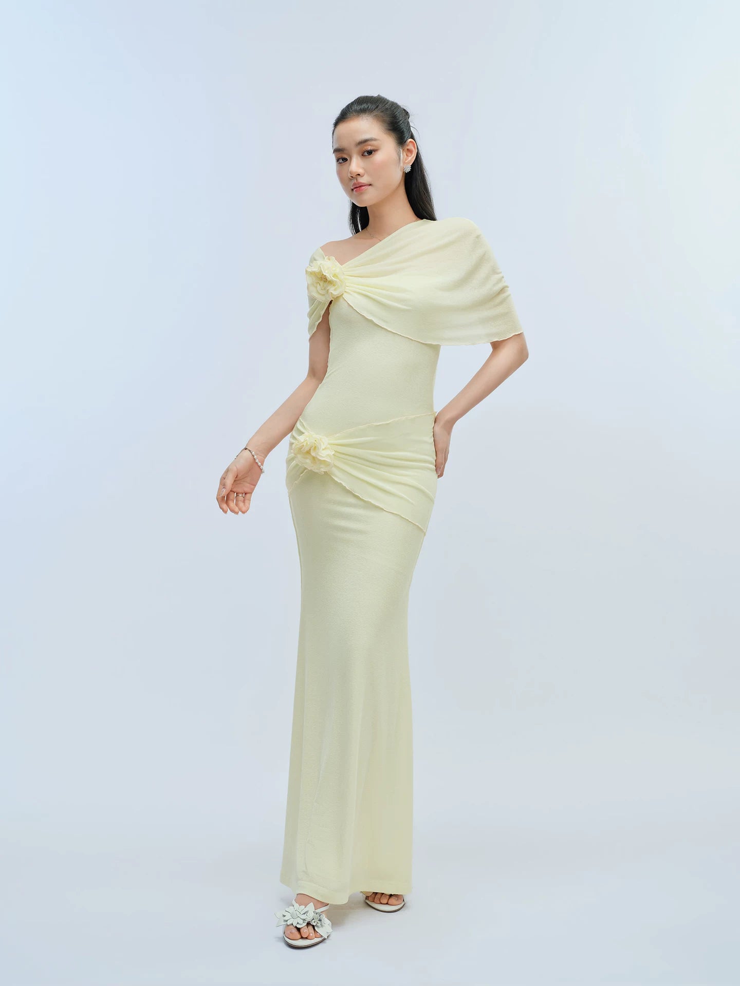 J TheChosen Handmade Tube Top Shawl Dress