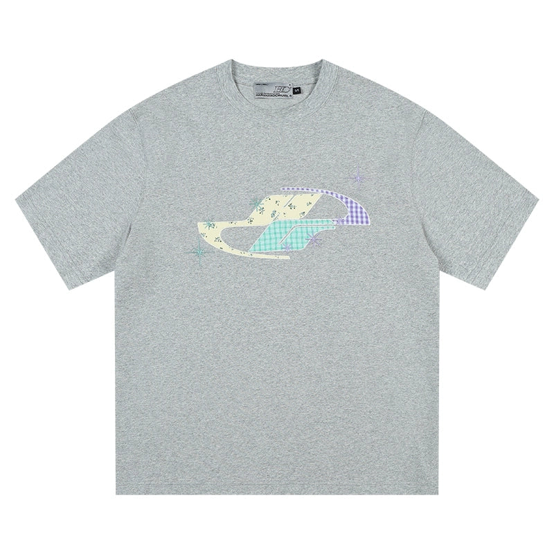 HACR Patchwork Floral Vitality Embroidery Tee