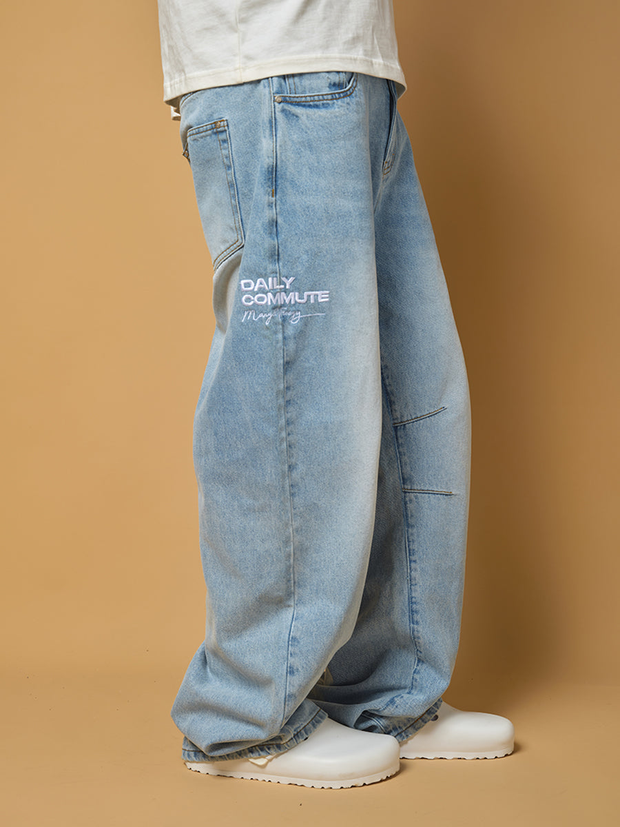 ComicTree C.t 2025 Scimitar Denim Washed Long Pants Jeans