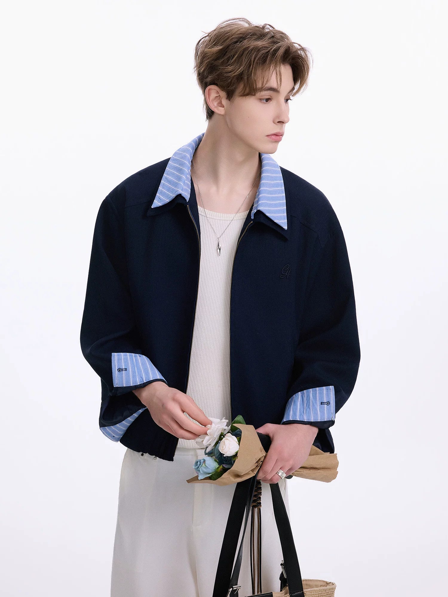 CHOR Color Matching Double Neck Versatile Jacket