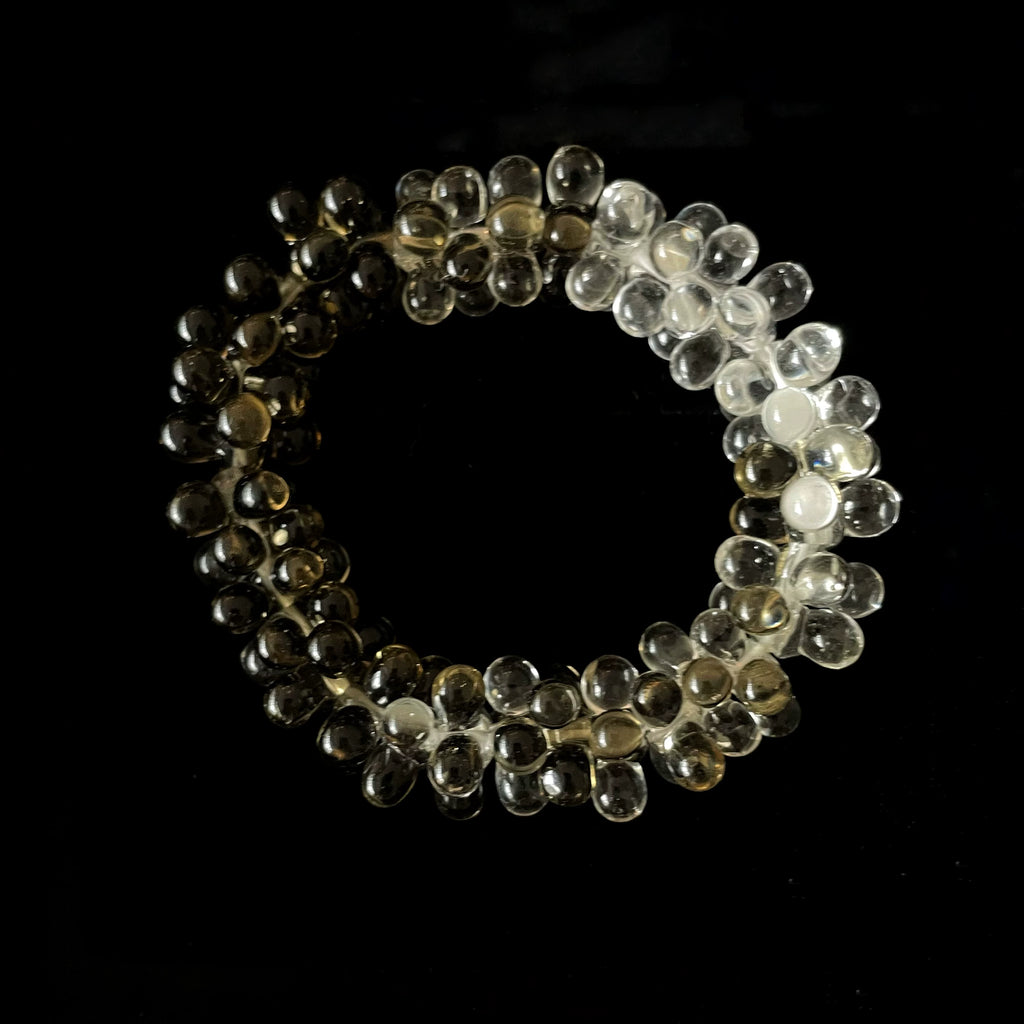Lilis Weekend Gradual Change Green Seaweed Handmade Beaded Bracelet