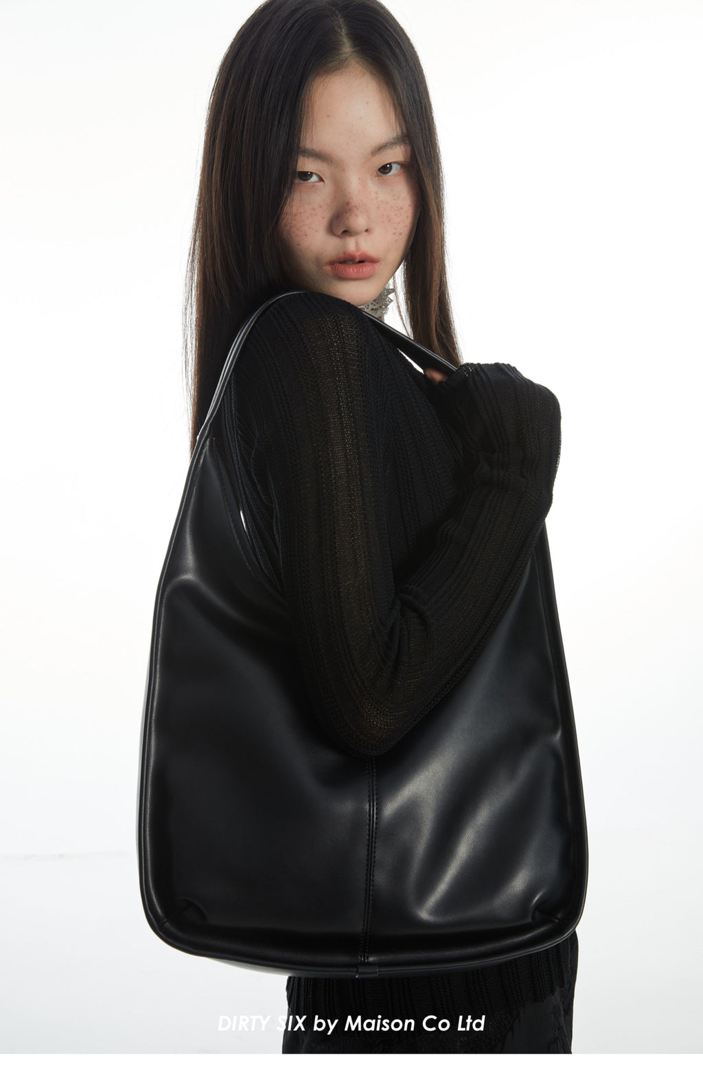 DirtySix • Black Swan Shoulder Tote Bag