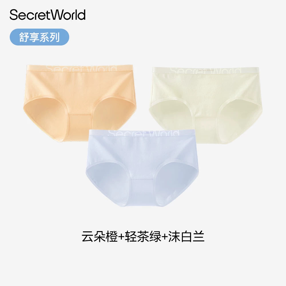 SecretWorld Cotton Antibacterial Mid-waist Briefs