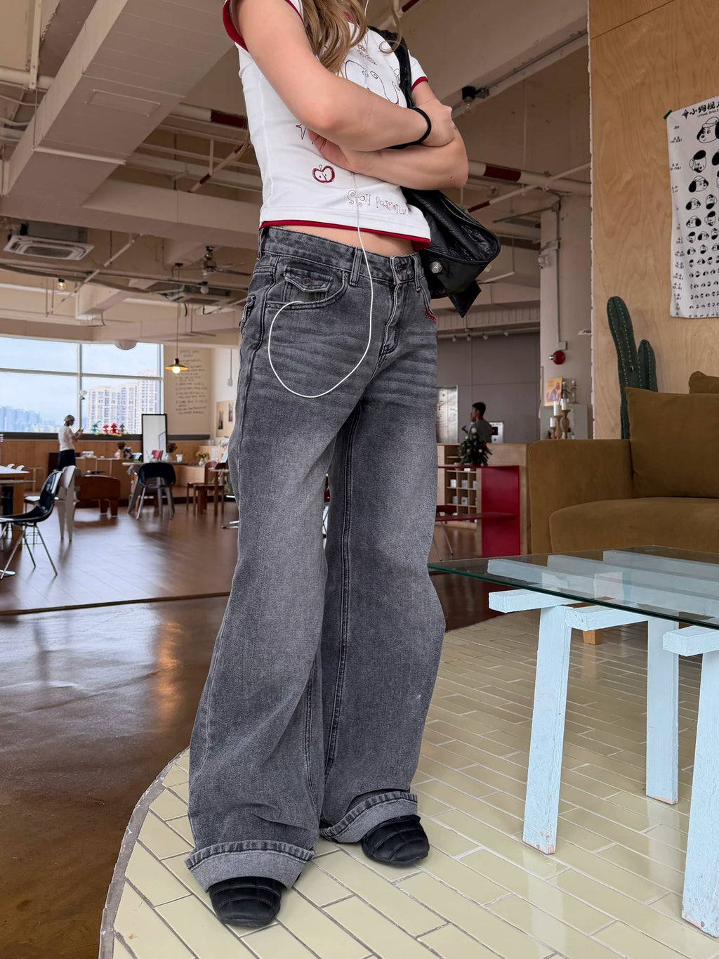 CCYE Straight Old Casual Jeans