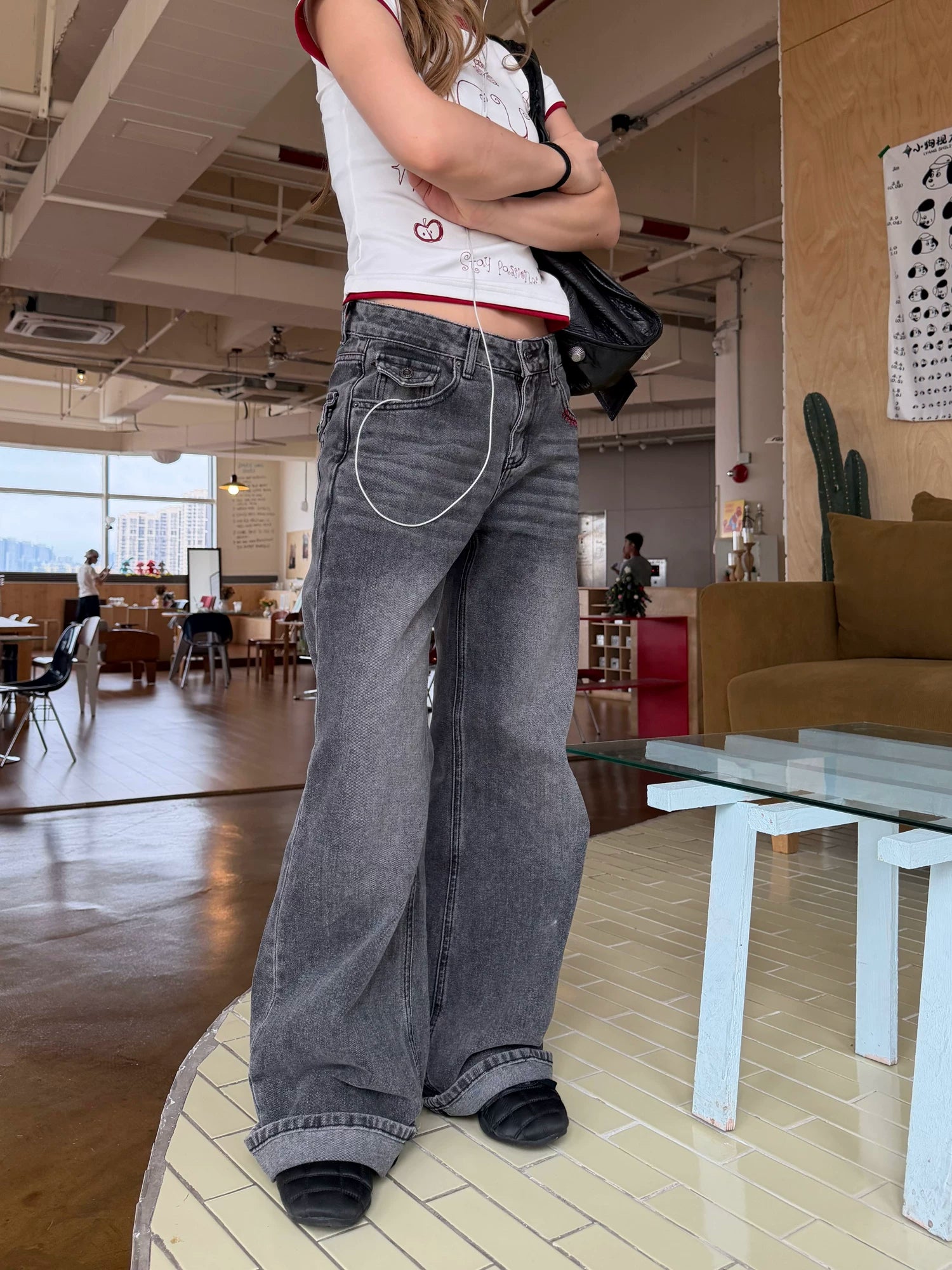 CCYE Straight Old Casual Jeans