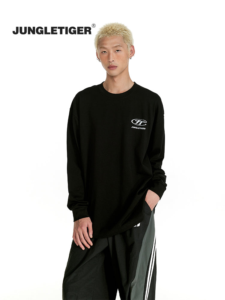 Jungle Tiger American Back Logo Long Sleeve Tee