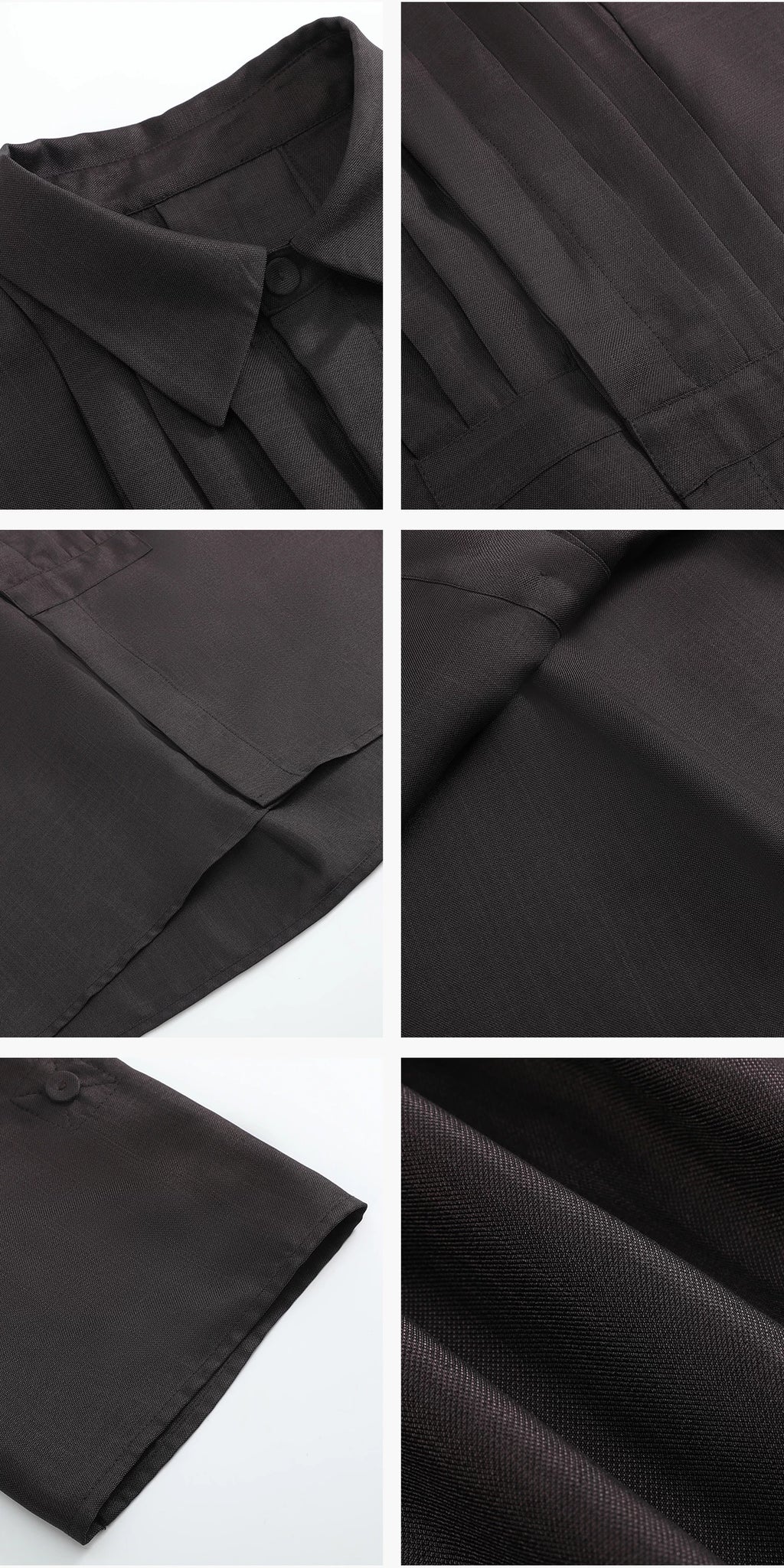 Slight Vogue Lapel Loose Large Pleated Short Sleeve Shirt