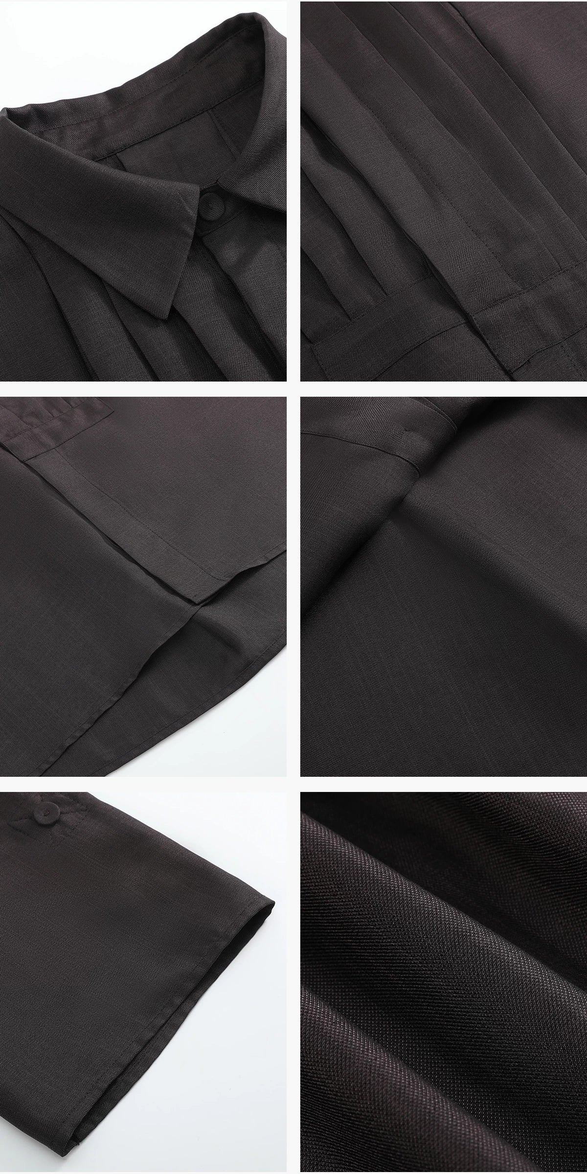 Slight Vogue Lapel Loose Large Pleated Short Sleeve Shirt