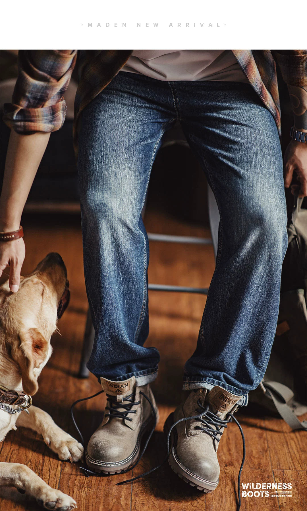 Maden Vintage Leather Premium Casual Versatile Boots