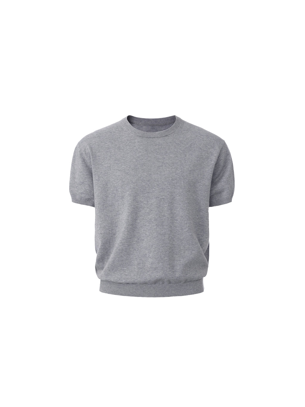 LIBERAFIT Knitted Round Neck Casual Tee