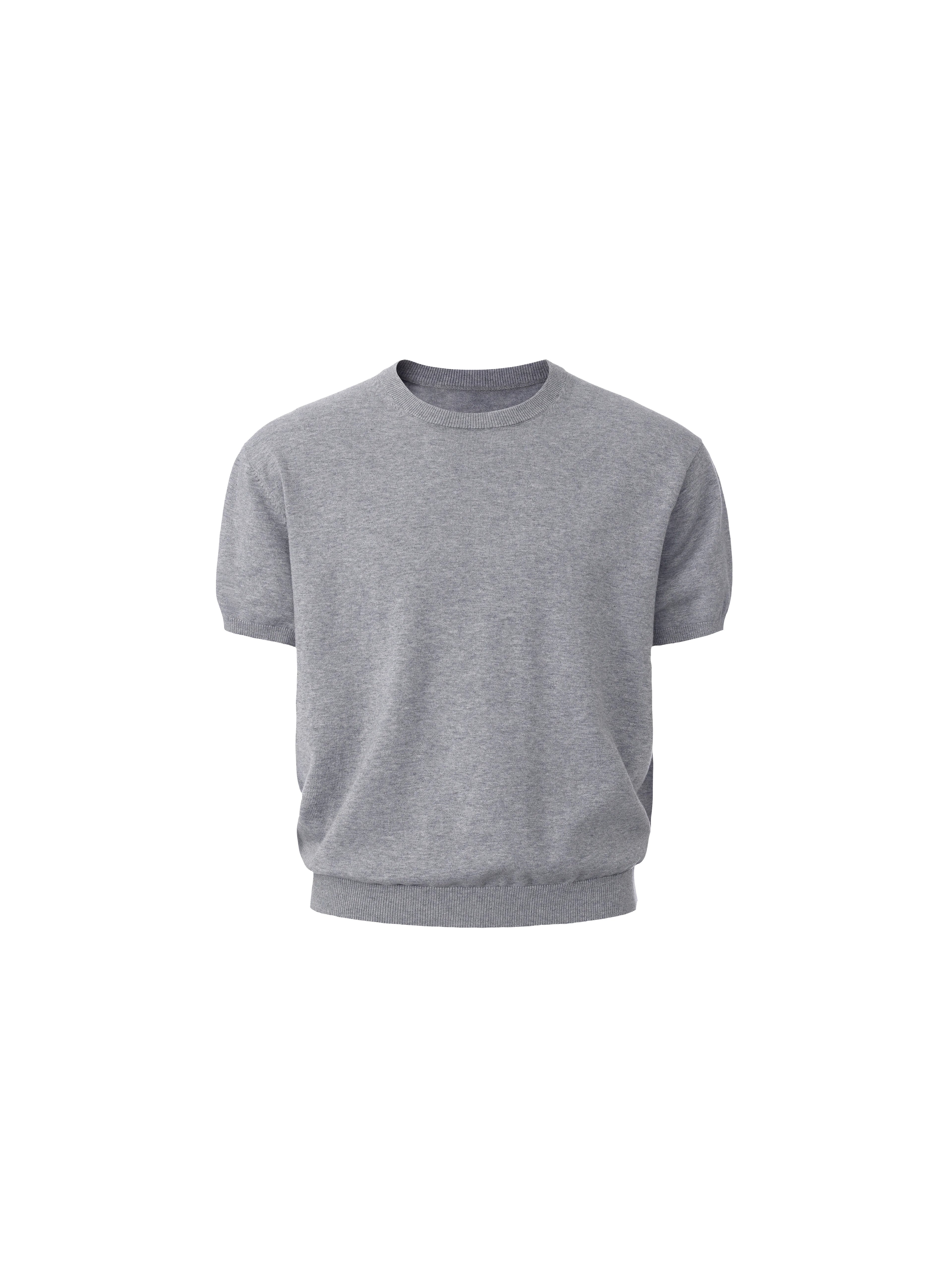 LIBERAFIT Knitted Round Neck Casual Tee