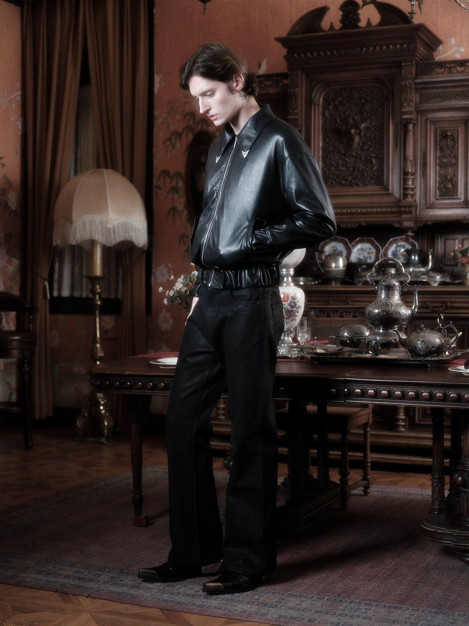 WANNA LAB Embroidered Corner Jacket