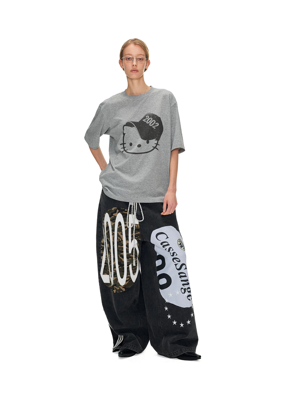 ANTERIOR LOVED Vintage Hello Kitty Loose Casual Tee