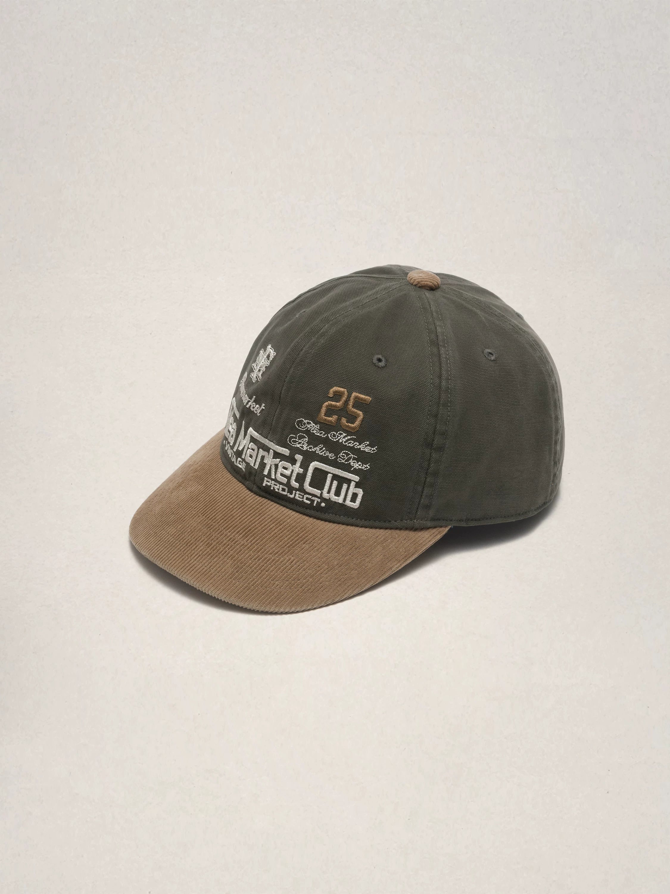 Fleamarket Vintage Color Matching Alphabet Embroidered Casual Baseball Cap
