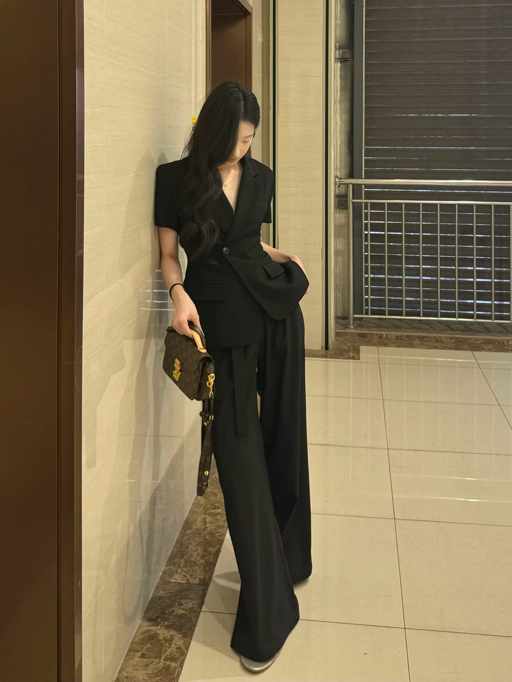 PANPANSTUDIO Suit Medium and Long Wide-leg Pants