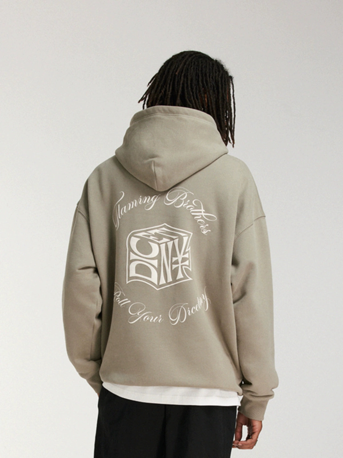 DICETINY "Dice of Destiny" Foam Alphabet Print Hooded Sweater