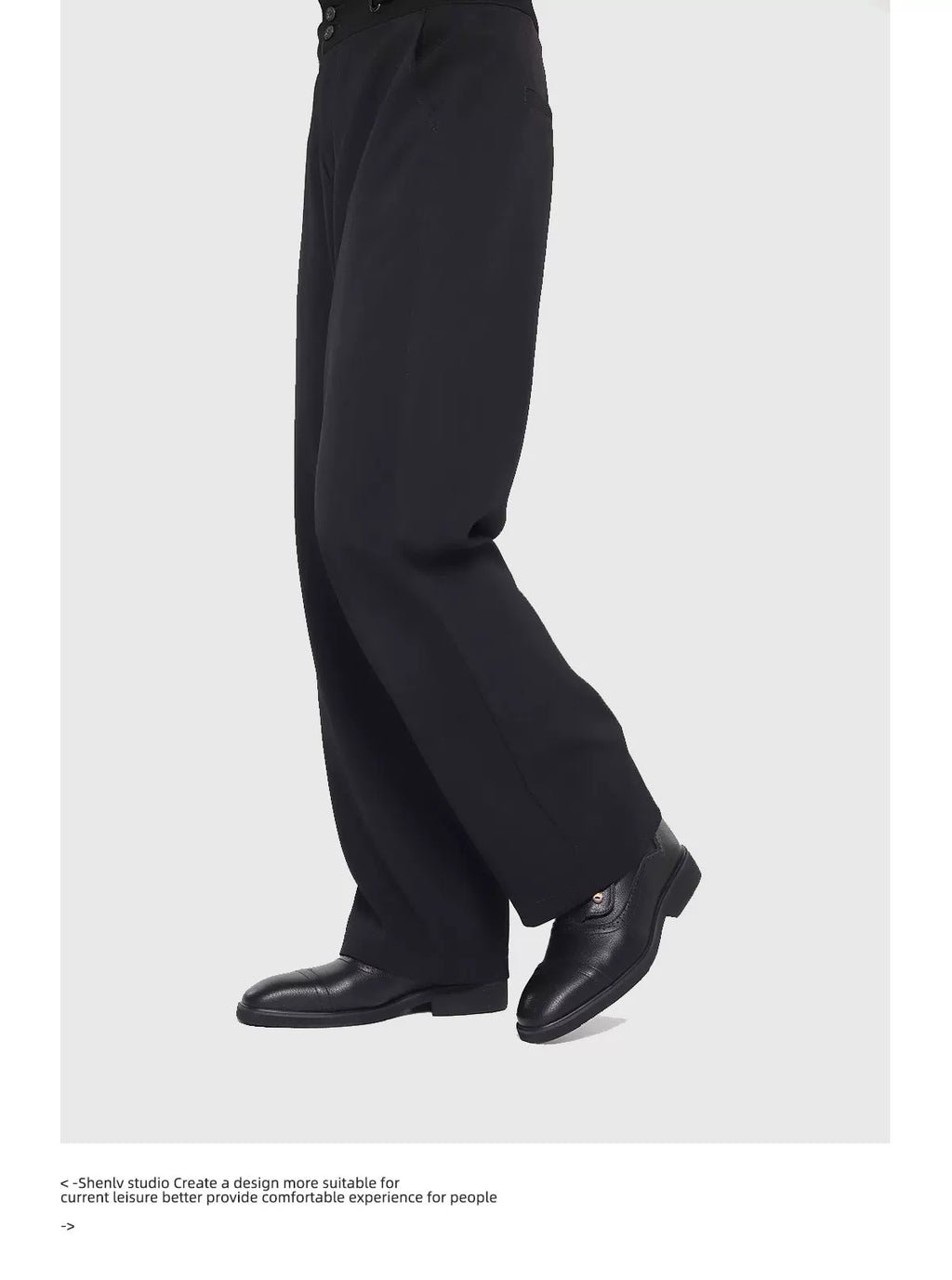 SHENLV STUDIO Button Pointed Casual Dress Chelsea Boots